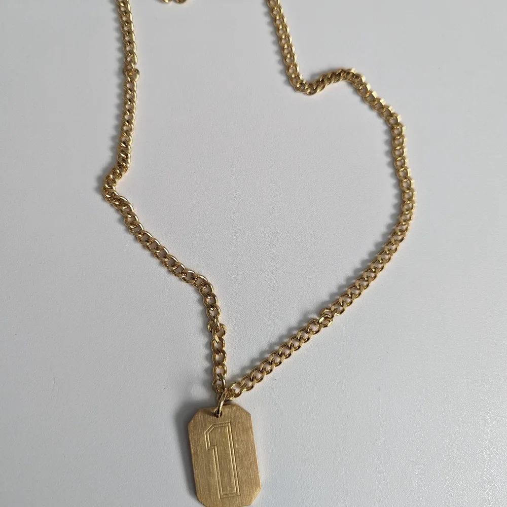 18K gold plated #1 Necklace